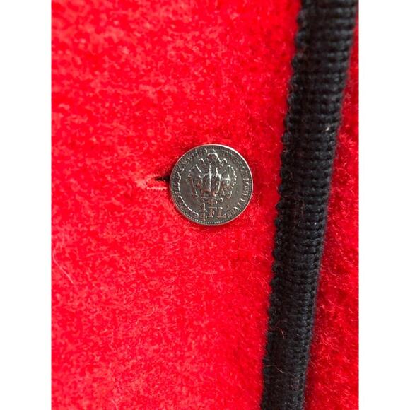 Vintage Elegance Seiler Norwegian Red Felted 100% Wool Jacket Size 116cm 6Y - Picture 3 of 12